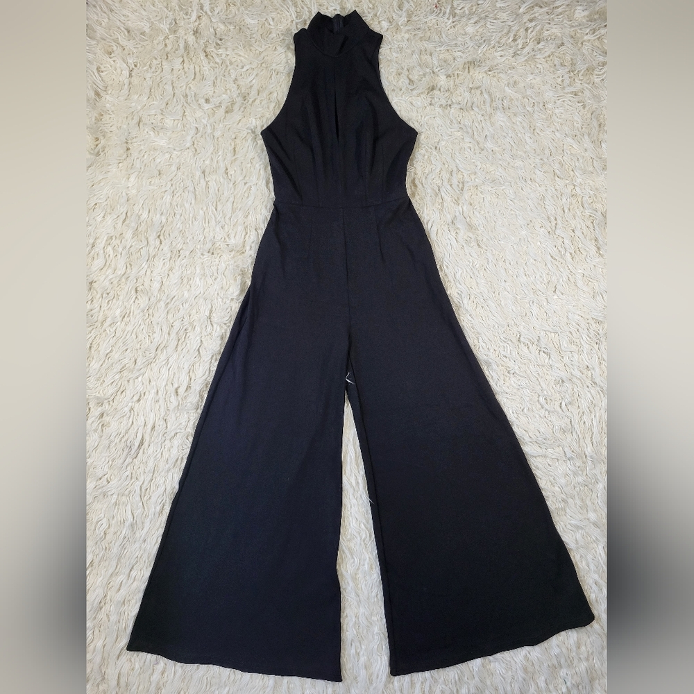 ARADIA by Elle Rebel Love Palazzo Black Jumpsuit - Size Small